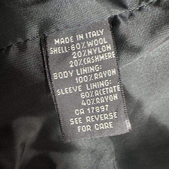 Banana Republic Men Blazer Jacket Sport Coat 44R Black Wool Blend Italy READ - Picture 8 of 12